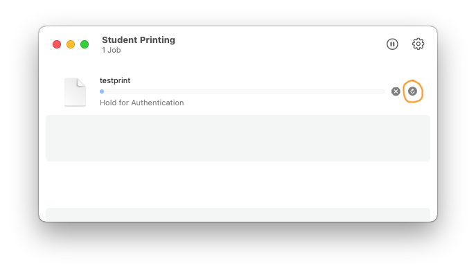 Student Printing retry icon